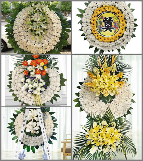 山西长治长子县石哲镇花家坪村花圈速递